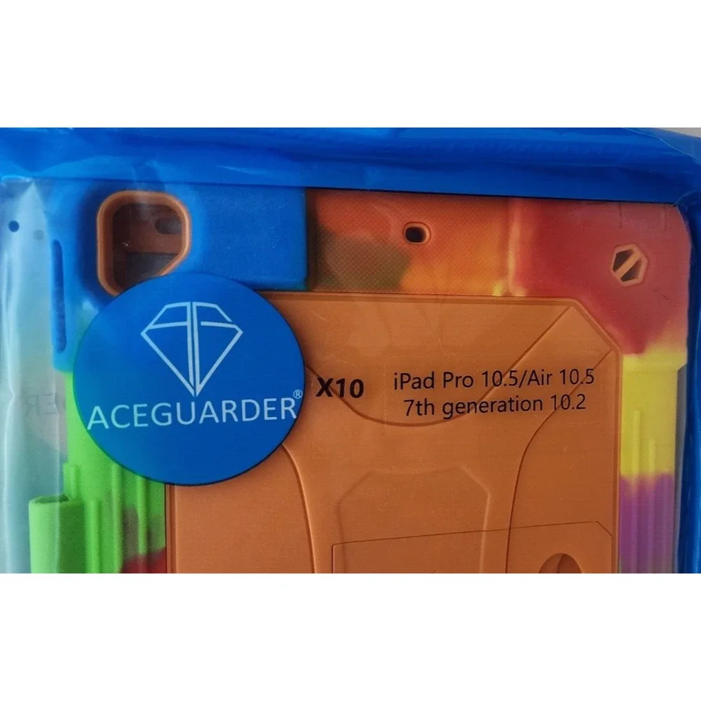 Aceguarder - Orange Multi Color Case Set - iPad Pro 10.5/Air 10.5, 7th Gen 10.2